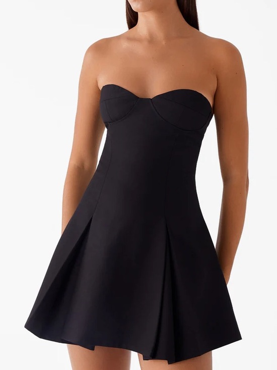 Peppermayo Dresses & Skirts - Peppermayo Victoria Strapless Mini Dress in Black - Size 4